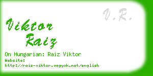 viktor raiz business card